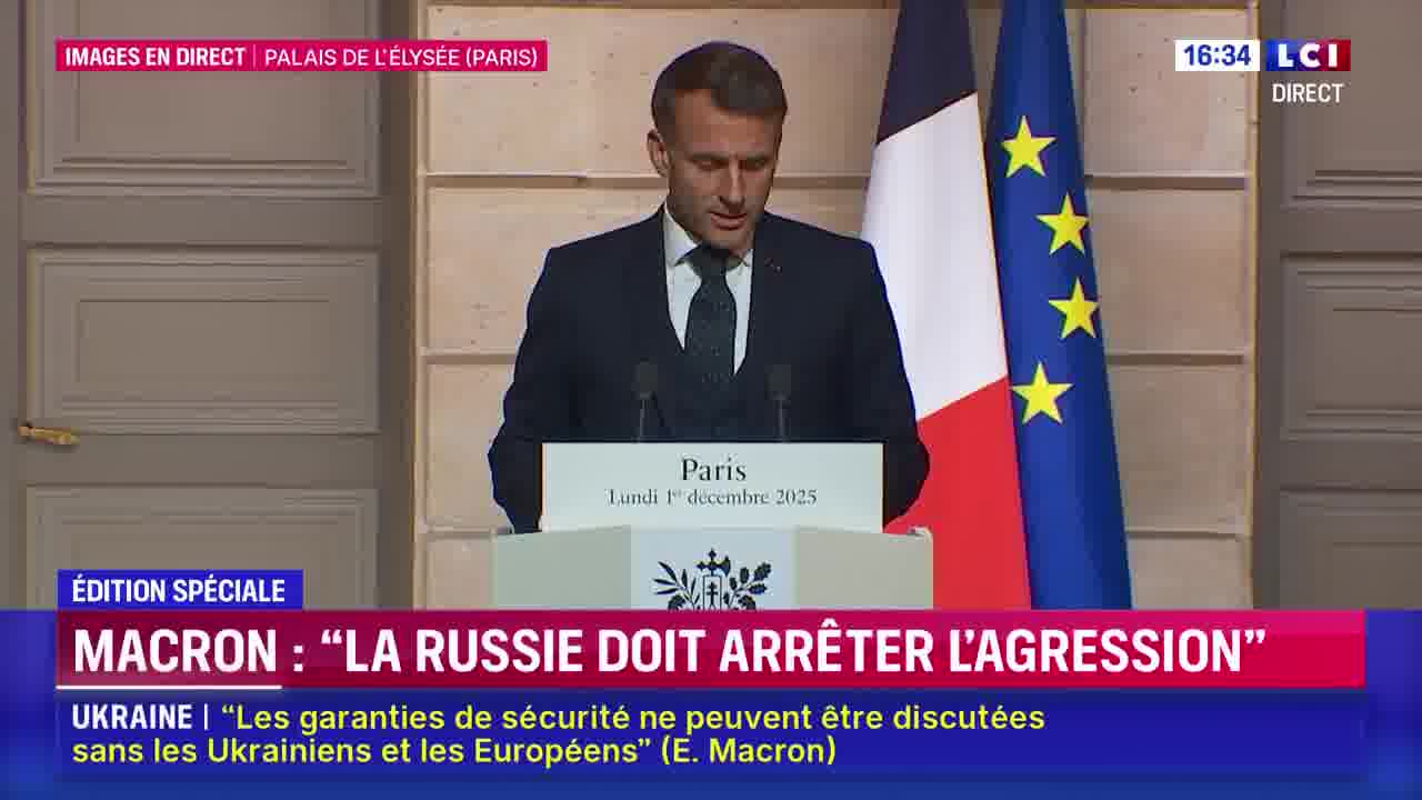 Peace plan for Ukraine: Emmanuel Macron speaks out Today's meeting has allowed us to advance the consultation between all Europeans and to reiterate everyone's commitment to a just and lasting peace.