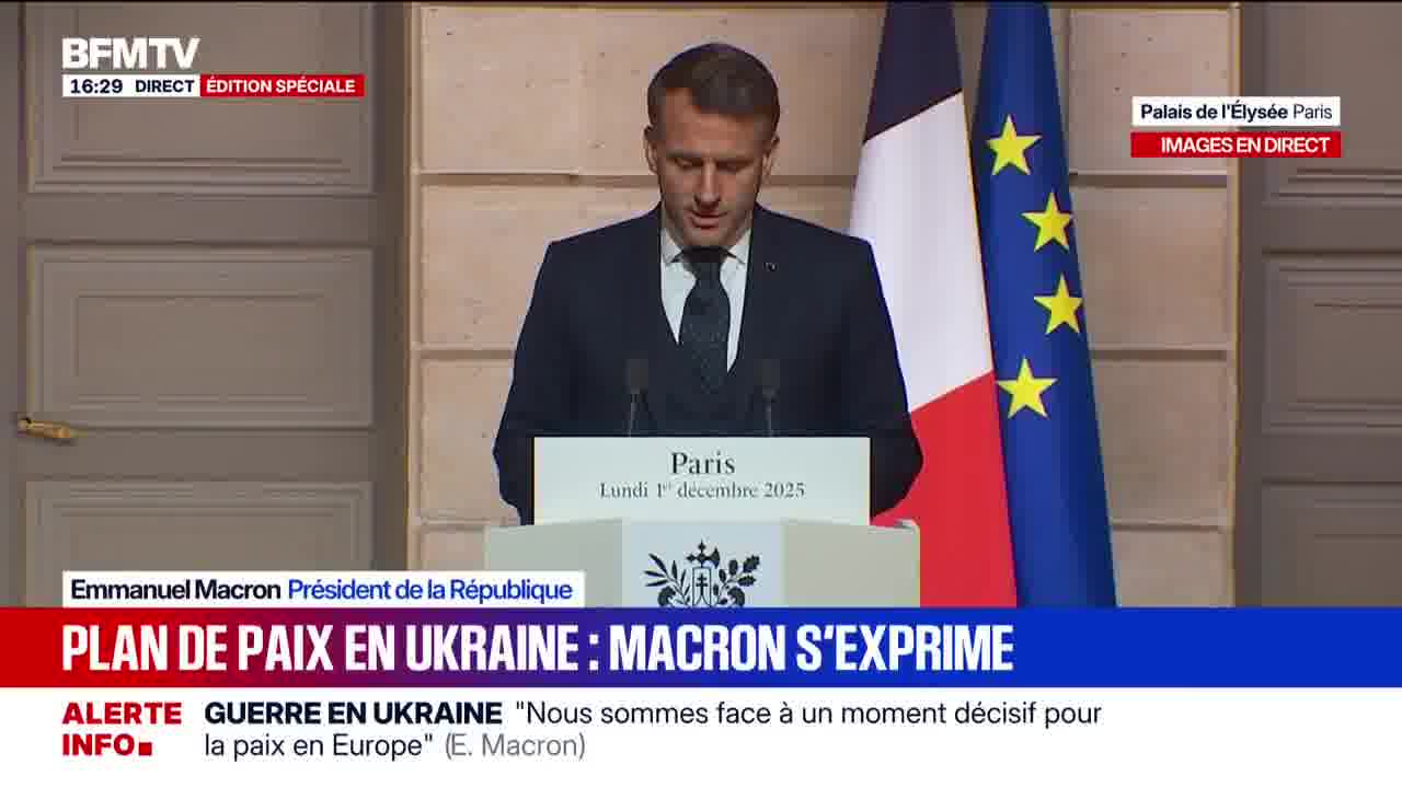 A moment that could be decisive for the future of peace in Ukraine and security in Europe, Emmanuel Macron believes.