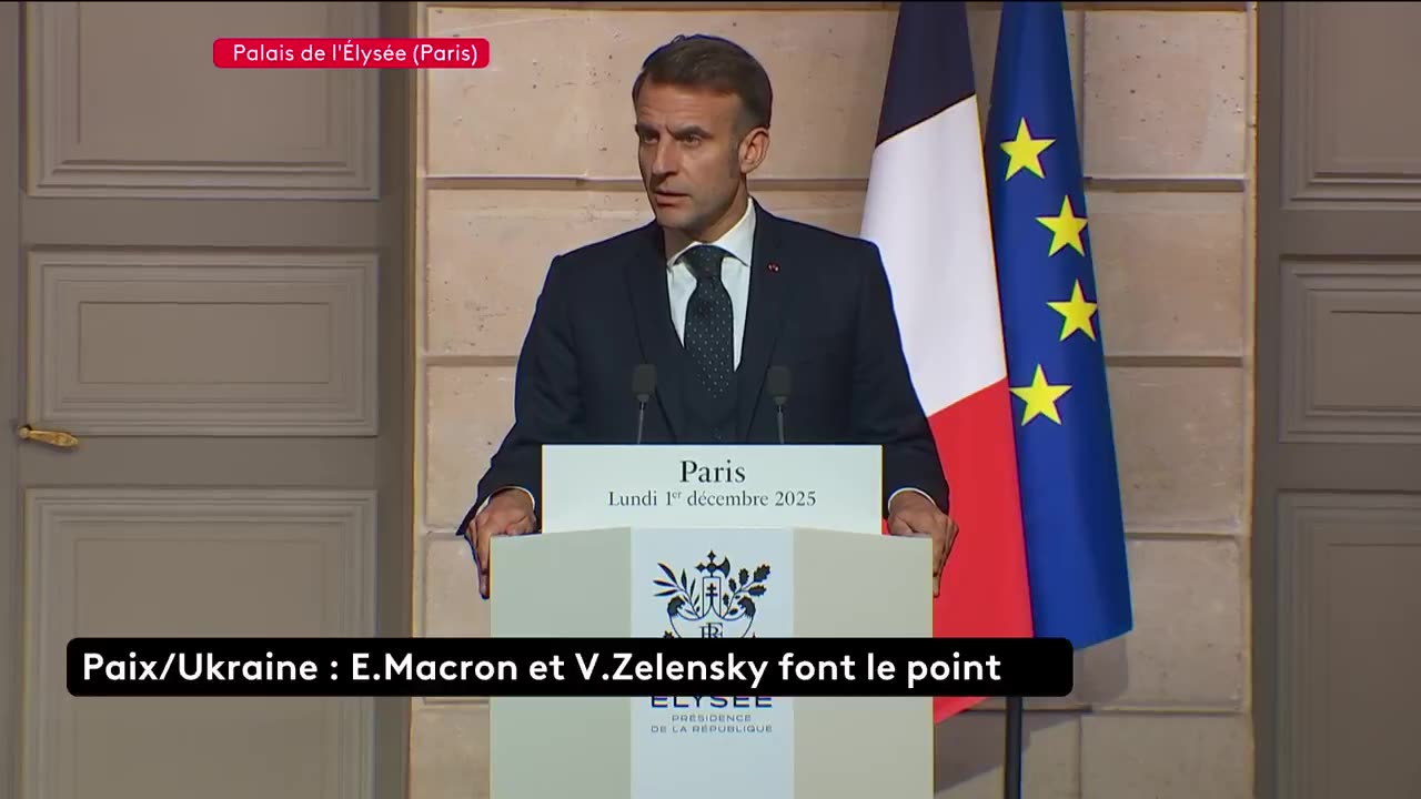 Ukraine is the only one that can discuss territories, they are its own, declared Emmanuel Macron during Volodymyr Zelensky's visit to France.