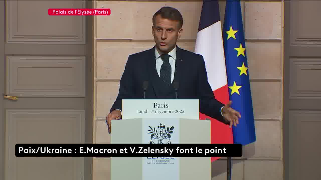 Ukraine is the only one that can discuss territories, they are its own, declared Emmanuel Macron during Volodymyr Zelensky's visit to France.