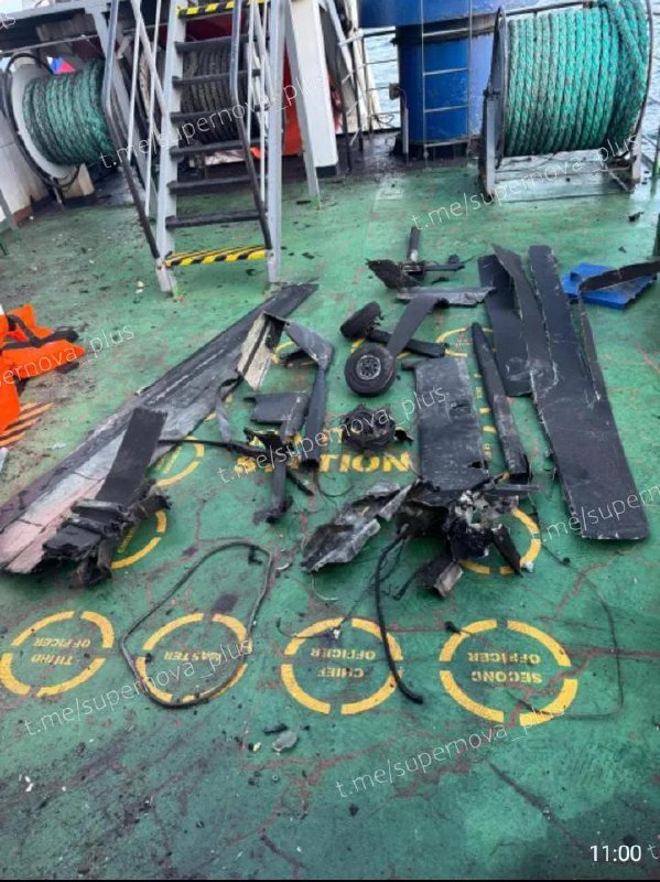 Damage at Midvolga-2 vessel after suspected drone strike