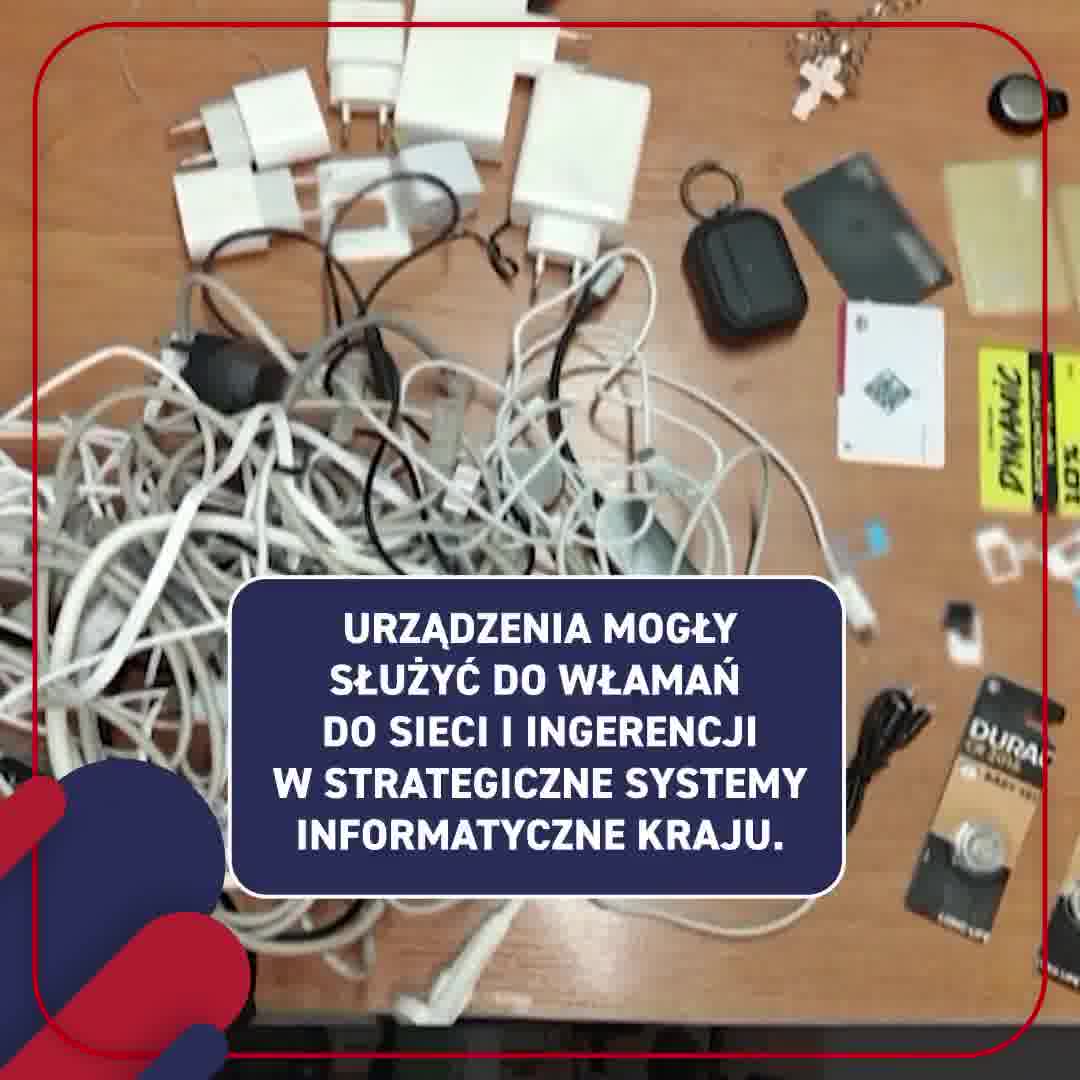 Police in Warsaw detained three Ukrainians with hacking equipment in their car; the devices found could have been used to break into state systems. The detainees were charged and taken into custody.