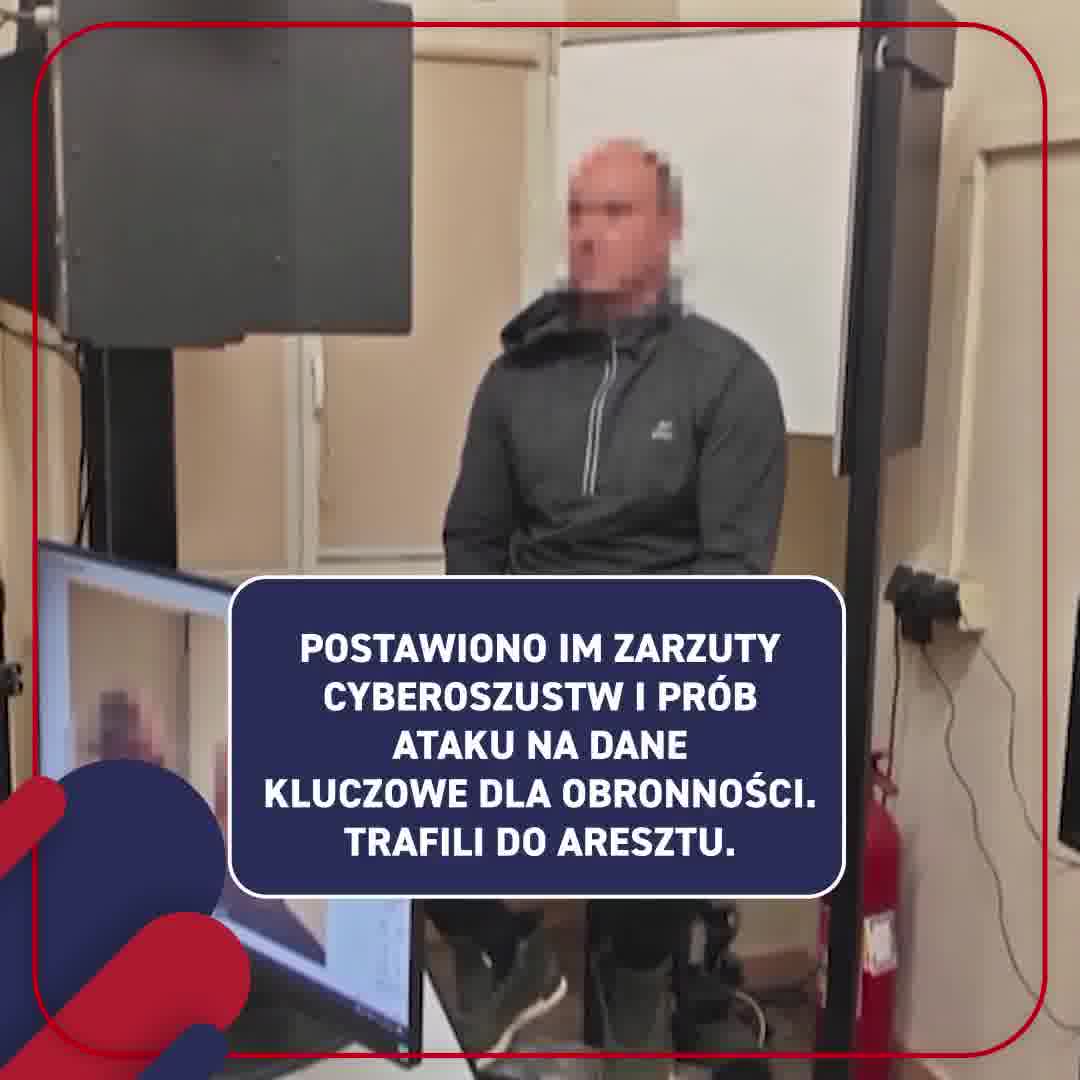 Police in Warsaw detained three Ukrainians with hacking equipment in their car; the devices found could have been used to break into state systems. The detainees were charged and taken into custody.