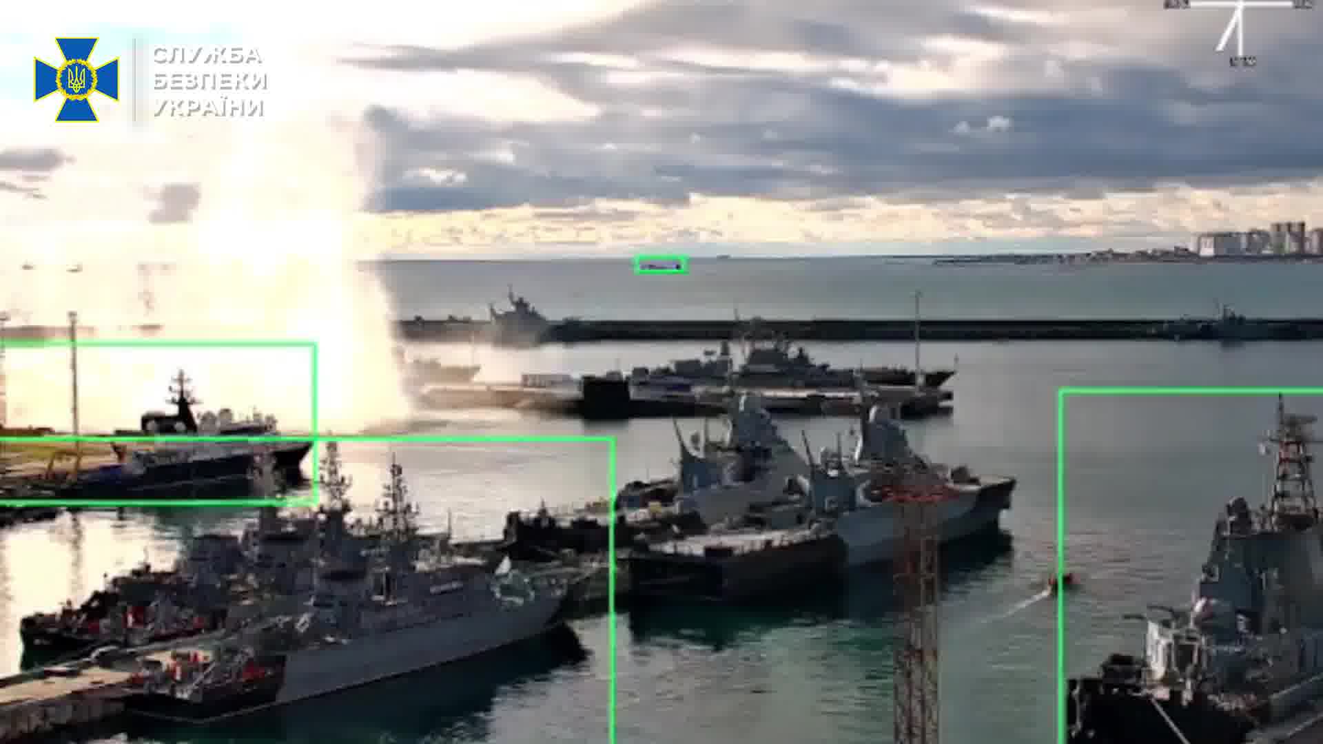 Security Service of Ukraine claims naval drone strike at Kilo class submarine in Novorossiysk