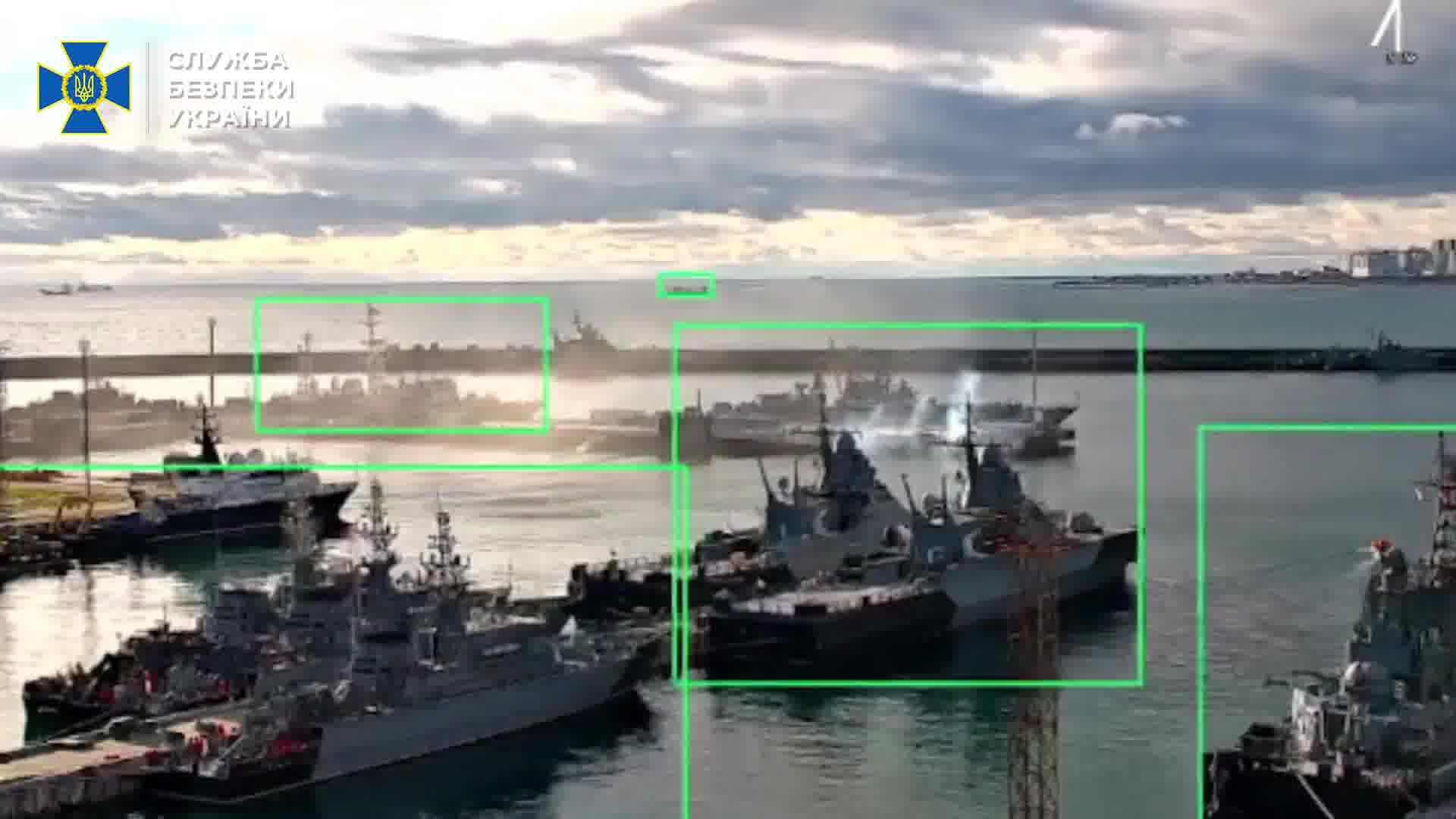 Security Service of Ukraine claims naval drone strike at Kilo class submarine in Novorossiysk