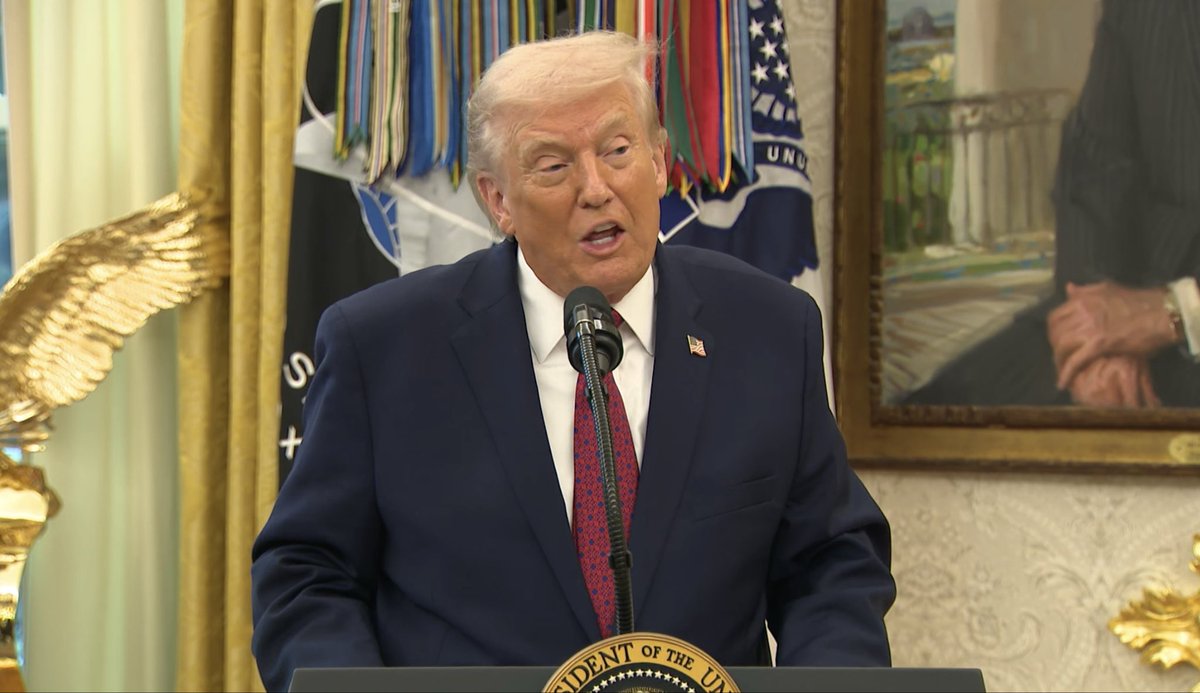 Well, they've already lost the territory, to be honest. The territory is lost, Trump, in Oval, says of Ukraine.  On security guarantees, we're working with Europe on it. Europe would be a big part of that. And we're working on the security guarantee so the war doesn't start up again”