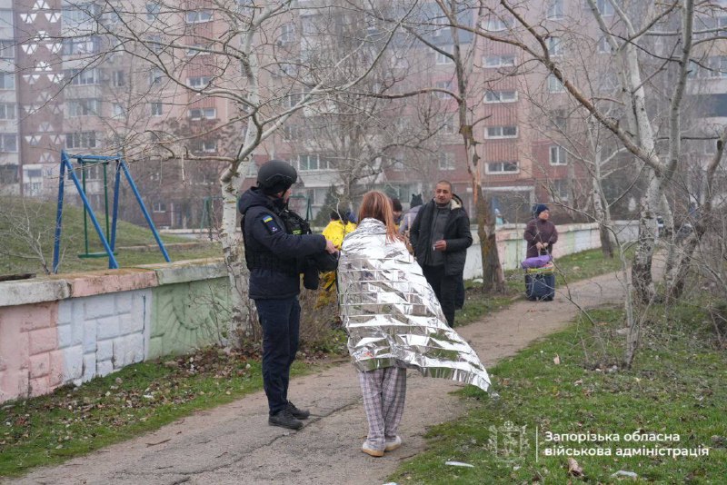 At least 21 people, including a child wounded as result of Russian airstrikes against residential houses in Zaporizhzhia