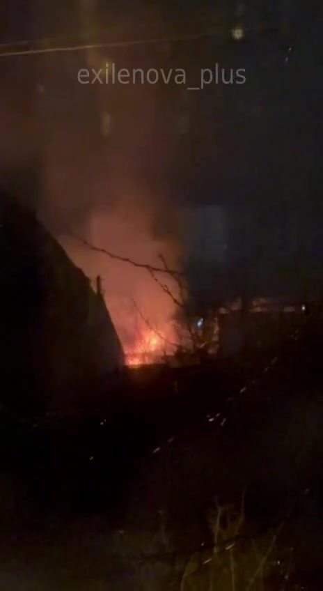 Explosions were reported in Khartsyzk