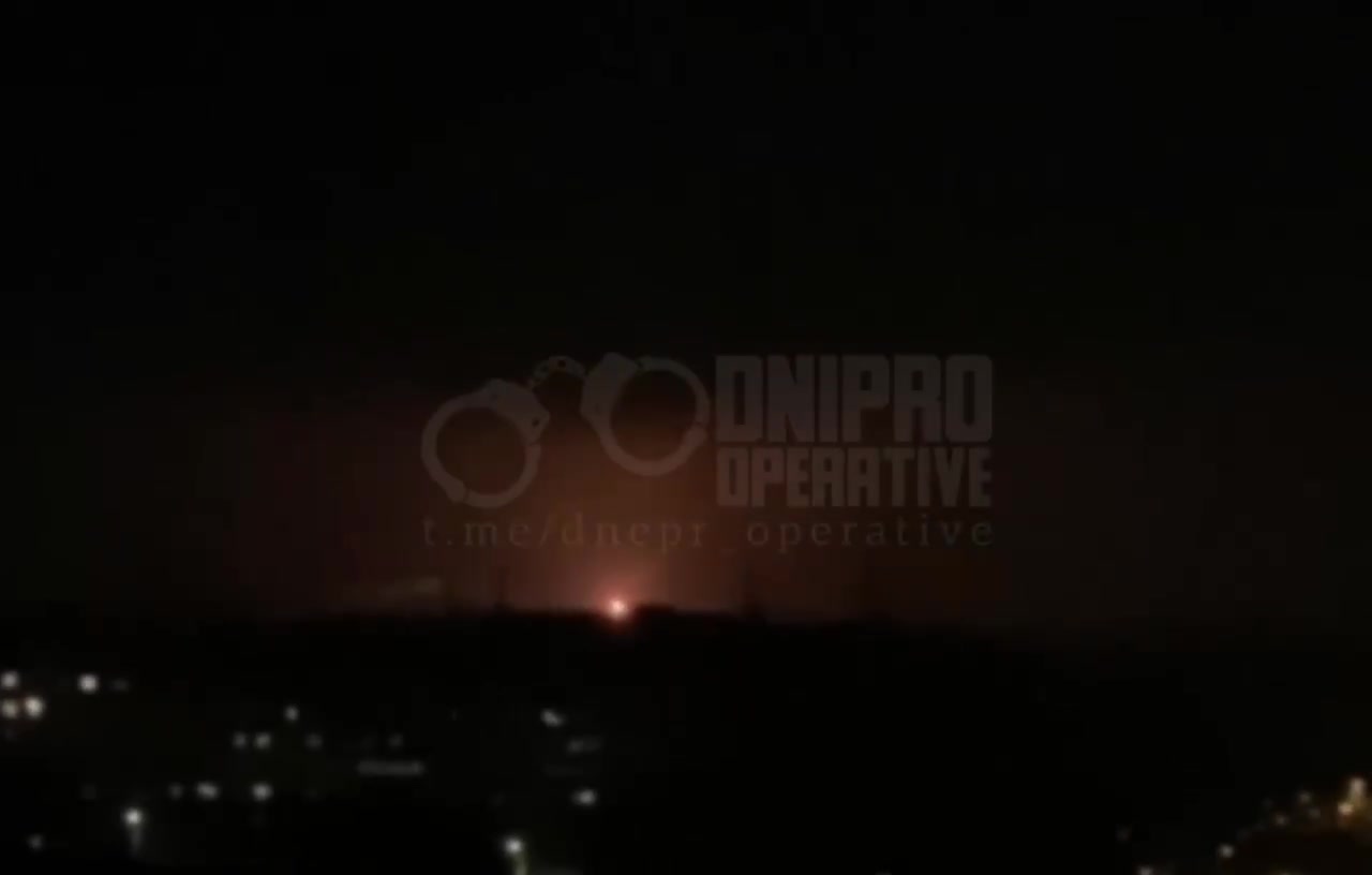 Several fires in Dnipro city as result of drones strikes