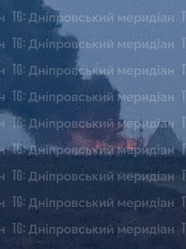 Big fire in Kryvyi Rih as result of drones strikes at the seed oil extraction plant