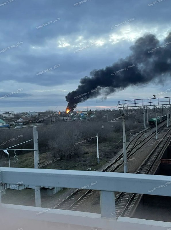 Oil depot in Oktyabrskiy of Volgograd region was attacked with drones 