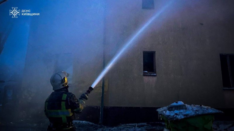 Fires and destruction in Kyiv region as result of overnight Russian strikes