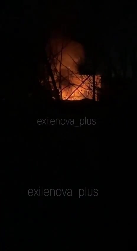 Power substation is on fire in Serpukhov