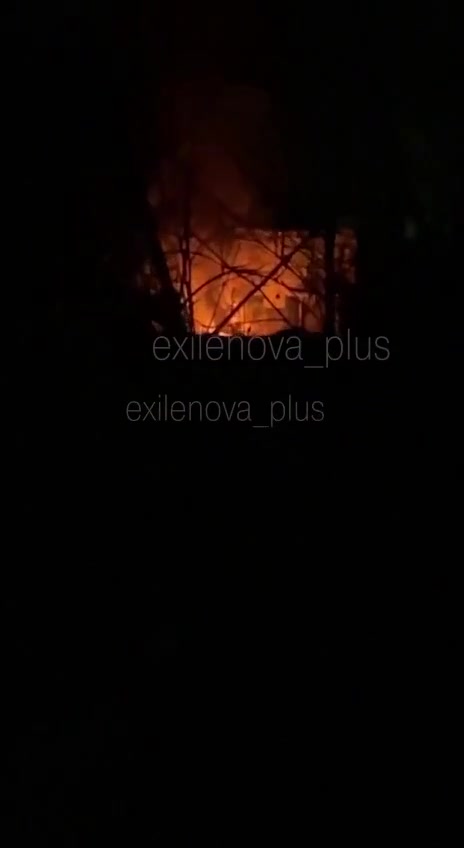 Power substation is on fire in Serpukhov