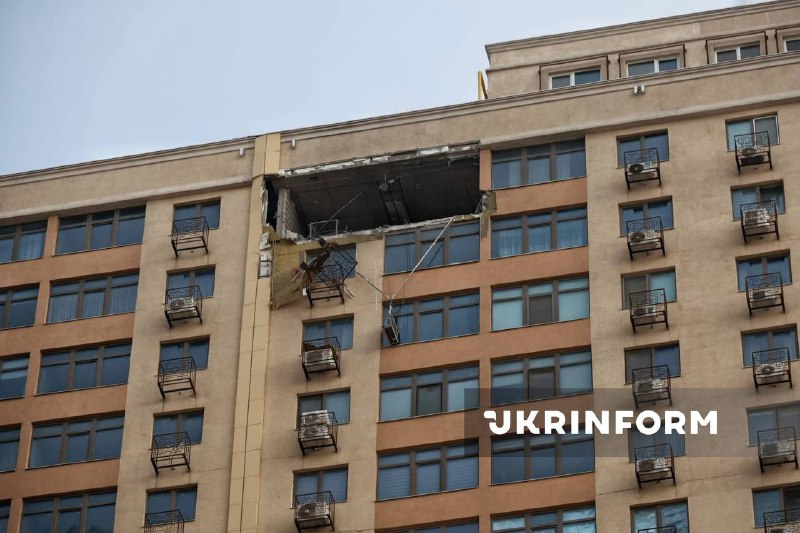 Damage to residential house in Odesa as result of drone strike