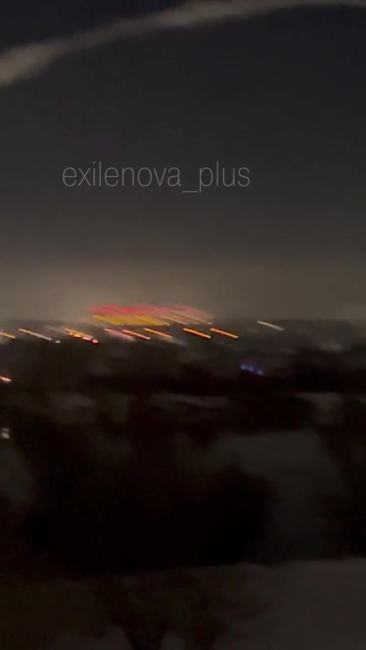 Violent explosions in Afipskiy of Krasnodar Krai, traces of air defense missiles seen