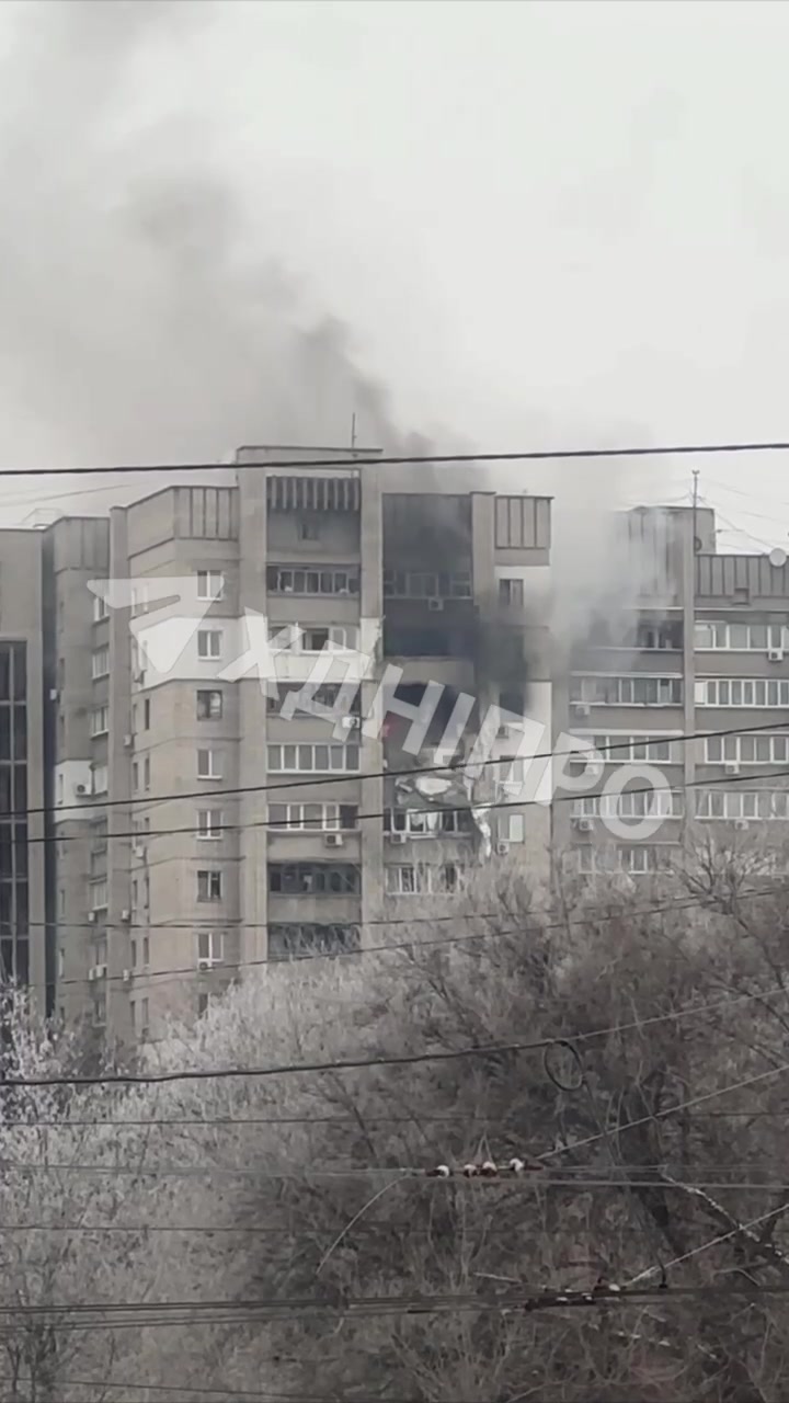 A drone hit residential house in Dnipro city, there are wounded 