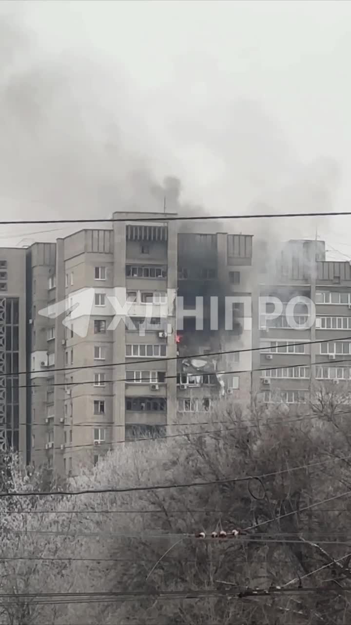 A drone hit residential house in Dnipro city, there are wounded 