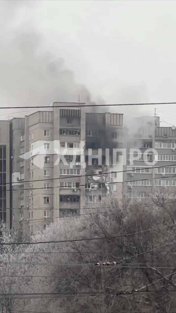 5 people wounded as result of drone strike at the residential house in Dnipro city