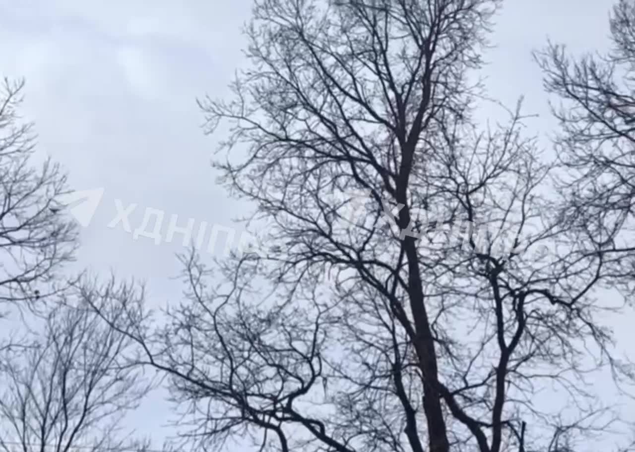 Attack with jet-propelled drones in Dnipro city