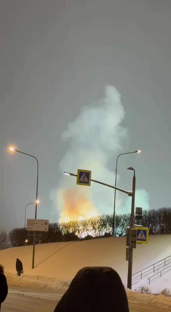 Substation caught fire in Tushino of Moscow region