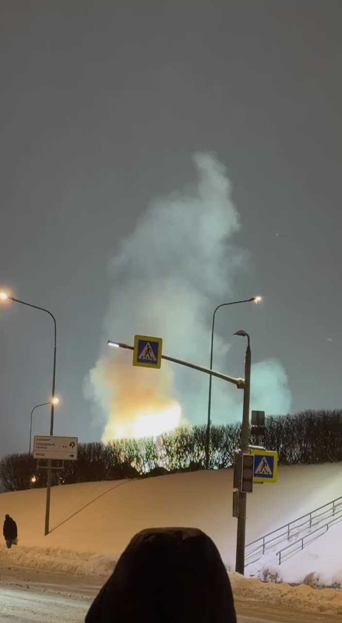 Substation caught fire in Tushino of Moscow region