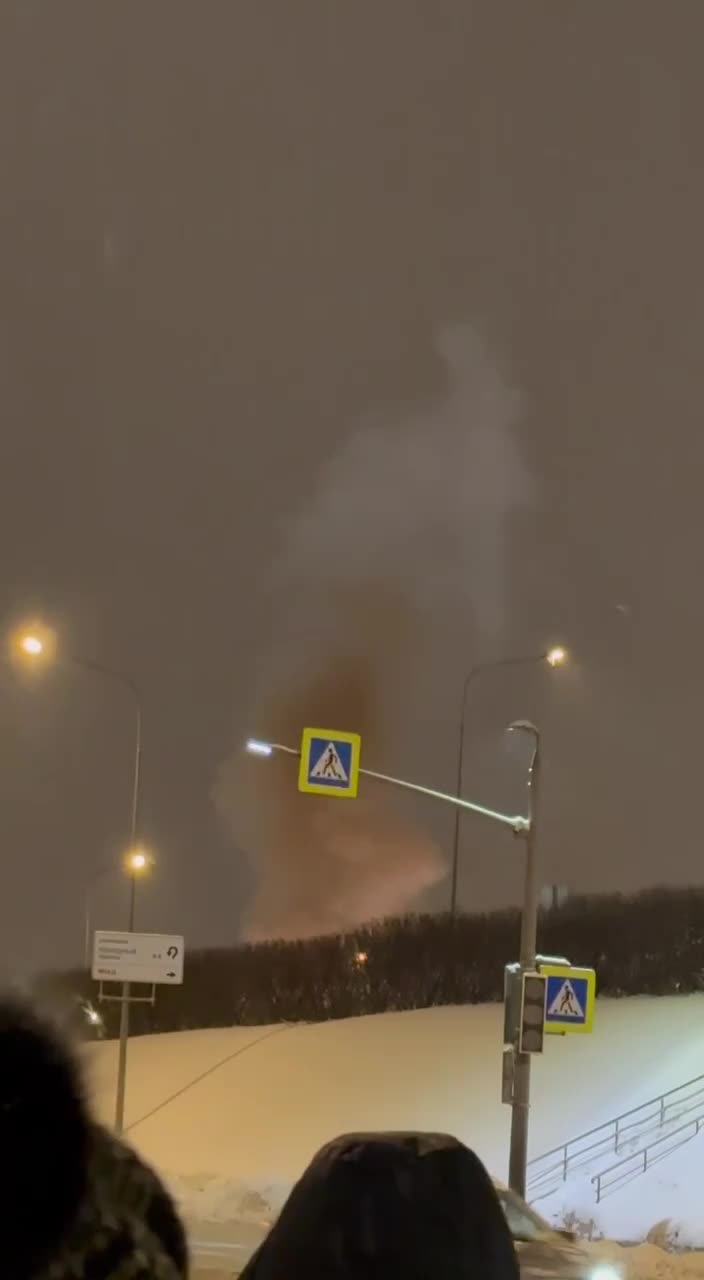 Substation caught fire in Tushino of Moscow region