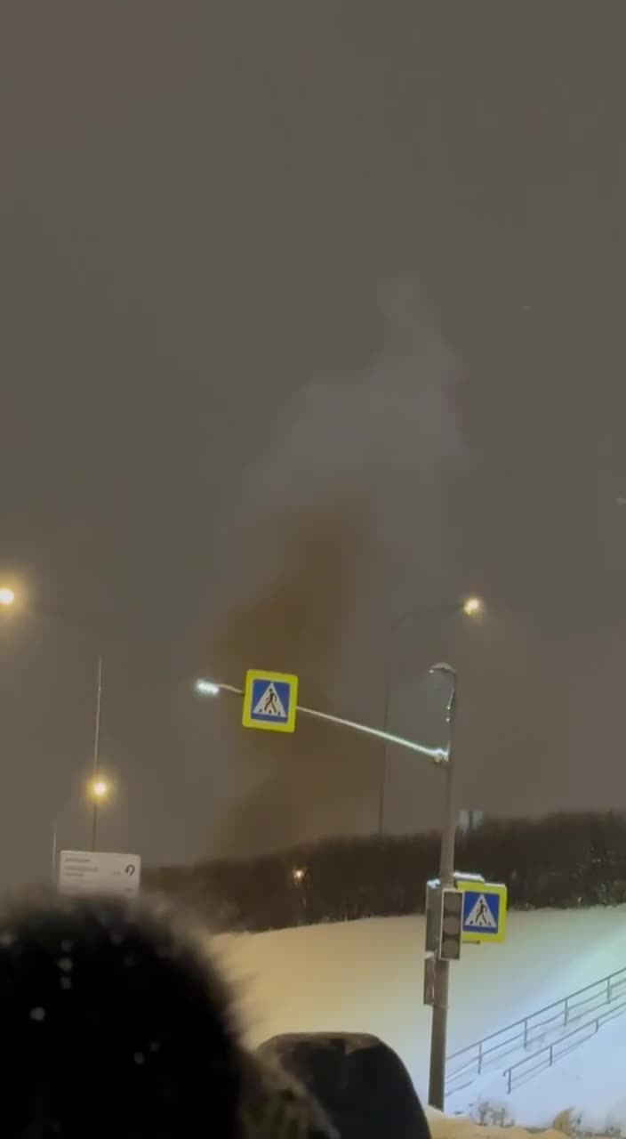 Substation caught fire in Tushino of Moscow region