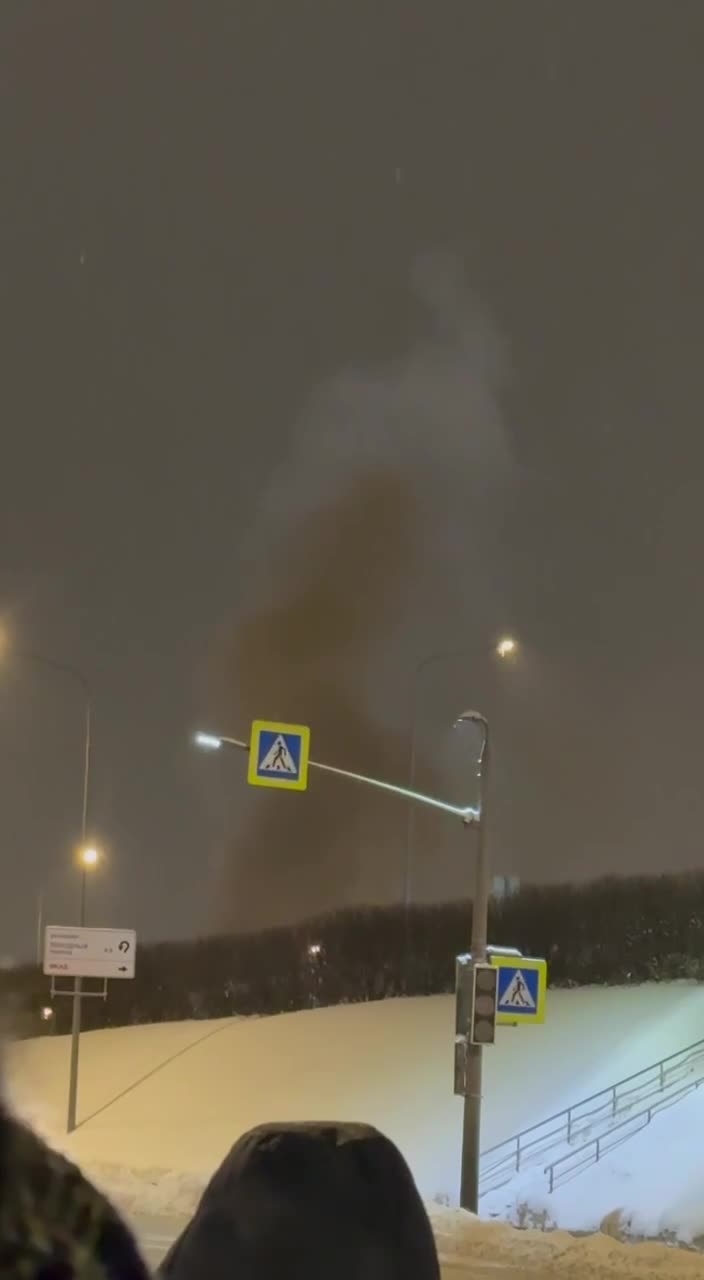 Substation caught fire in Tushino of Moscow region