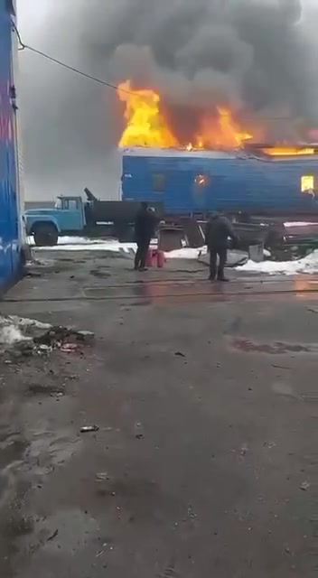 Russian army shelled railway infrastructure in Synelnykove