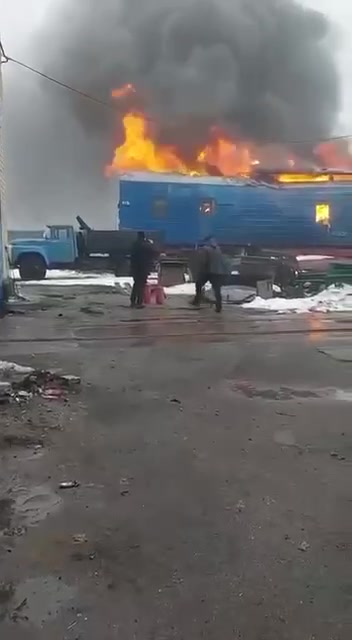 Russian army shelled railway infrastructure in Synelnykove