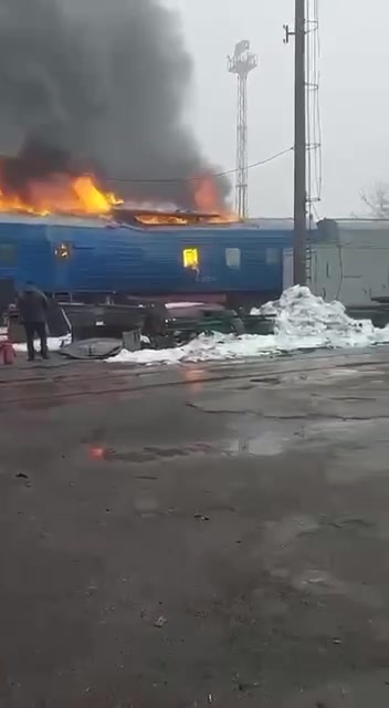 Russian army shelled railway infrastructure in Synelnykove