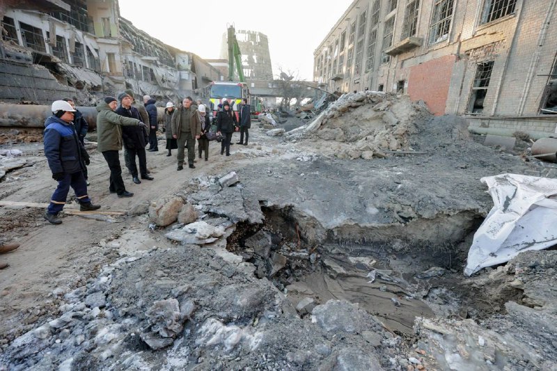 NATO Secretary General Rutte had visited one of destroyed power plants in Kyiv