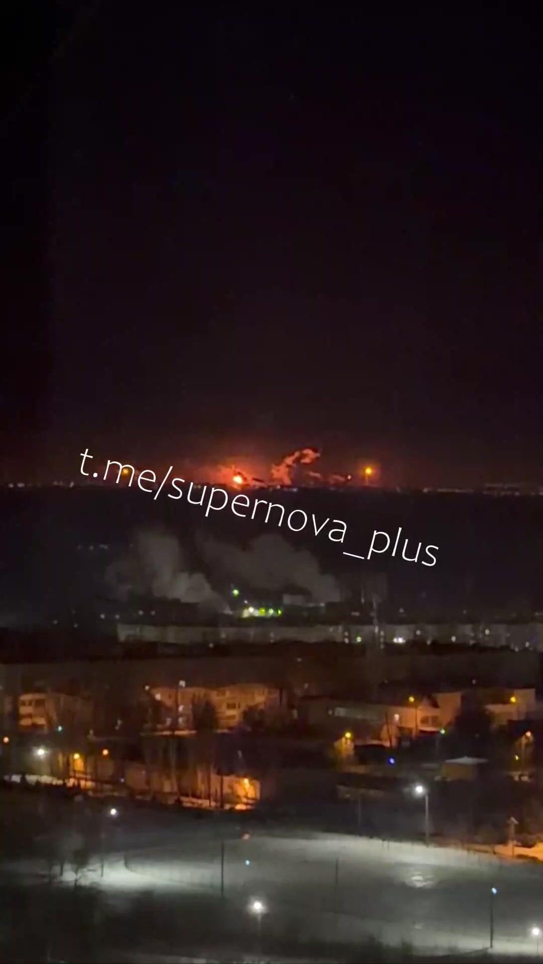 Fire after explosions in Volgograd