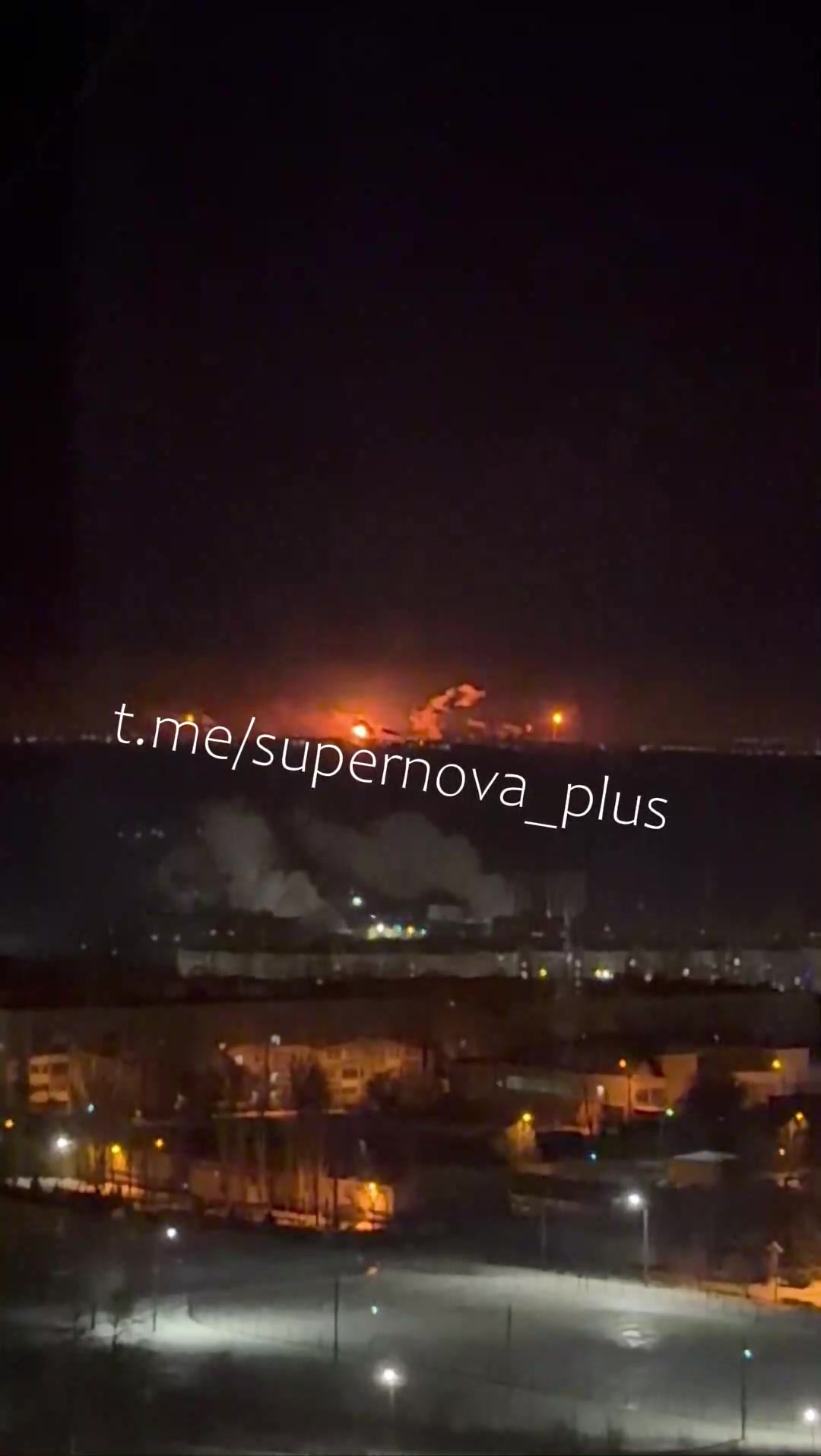Fire after explosions in Volgograd