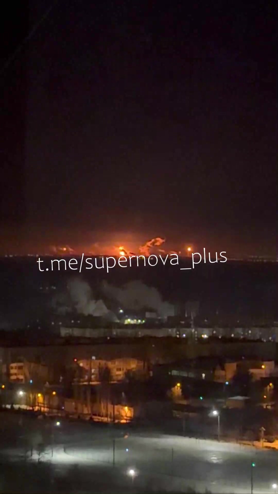 Fire after explosions in Volgograd