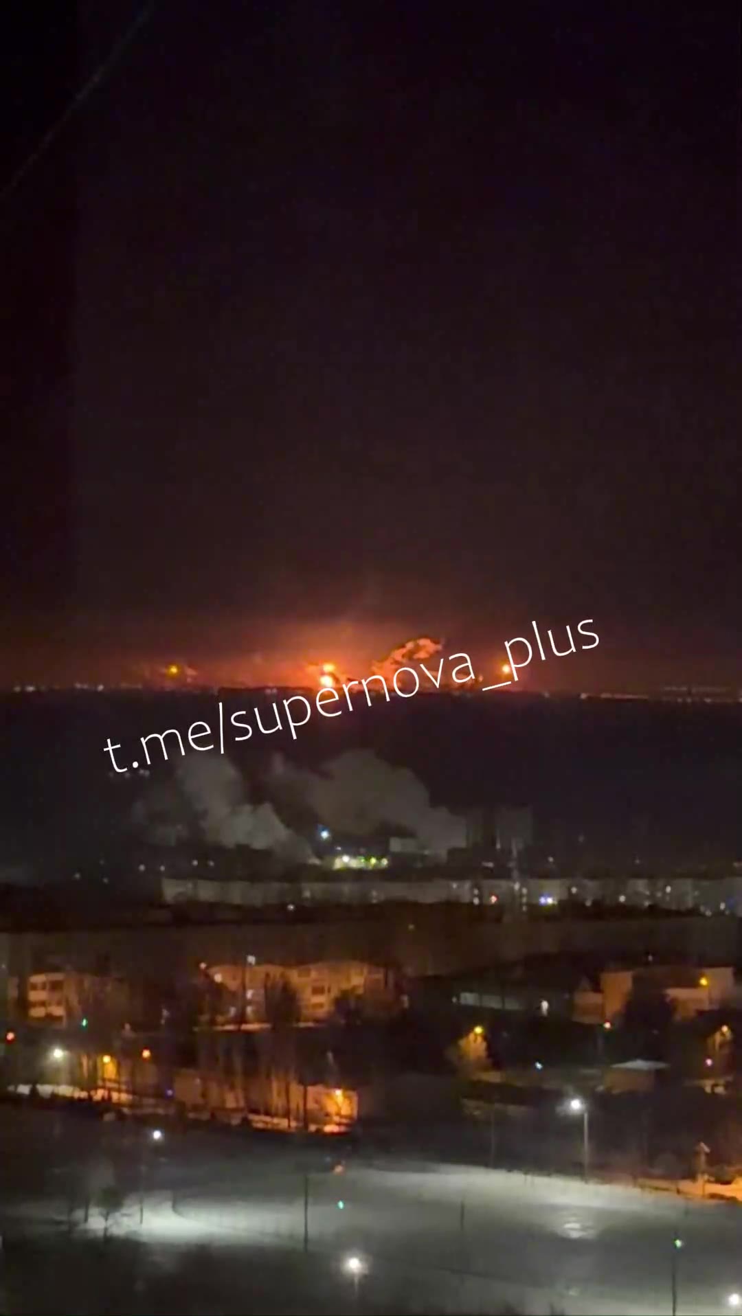 Fire after explosions in Volgograd