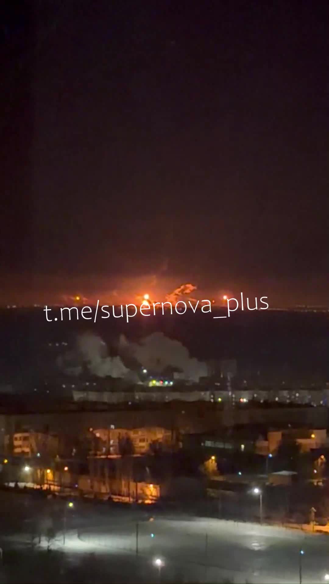 Fire after explosions in Volgograd