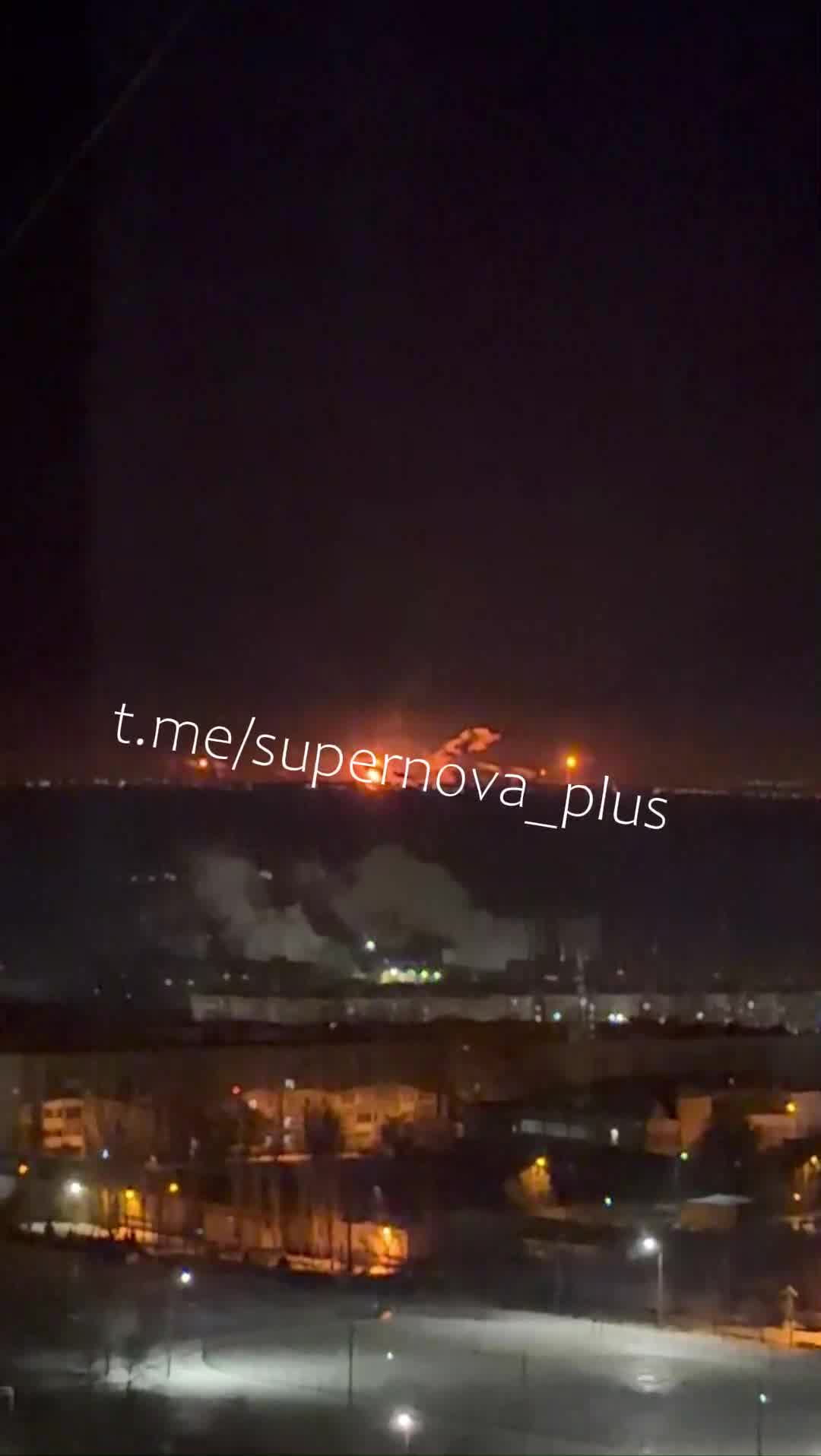 Fire after explosions in Volgograd