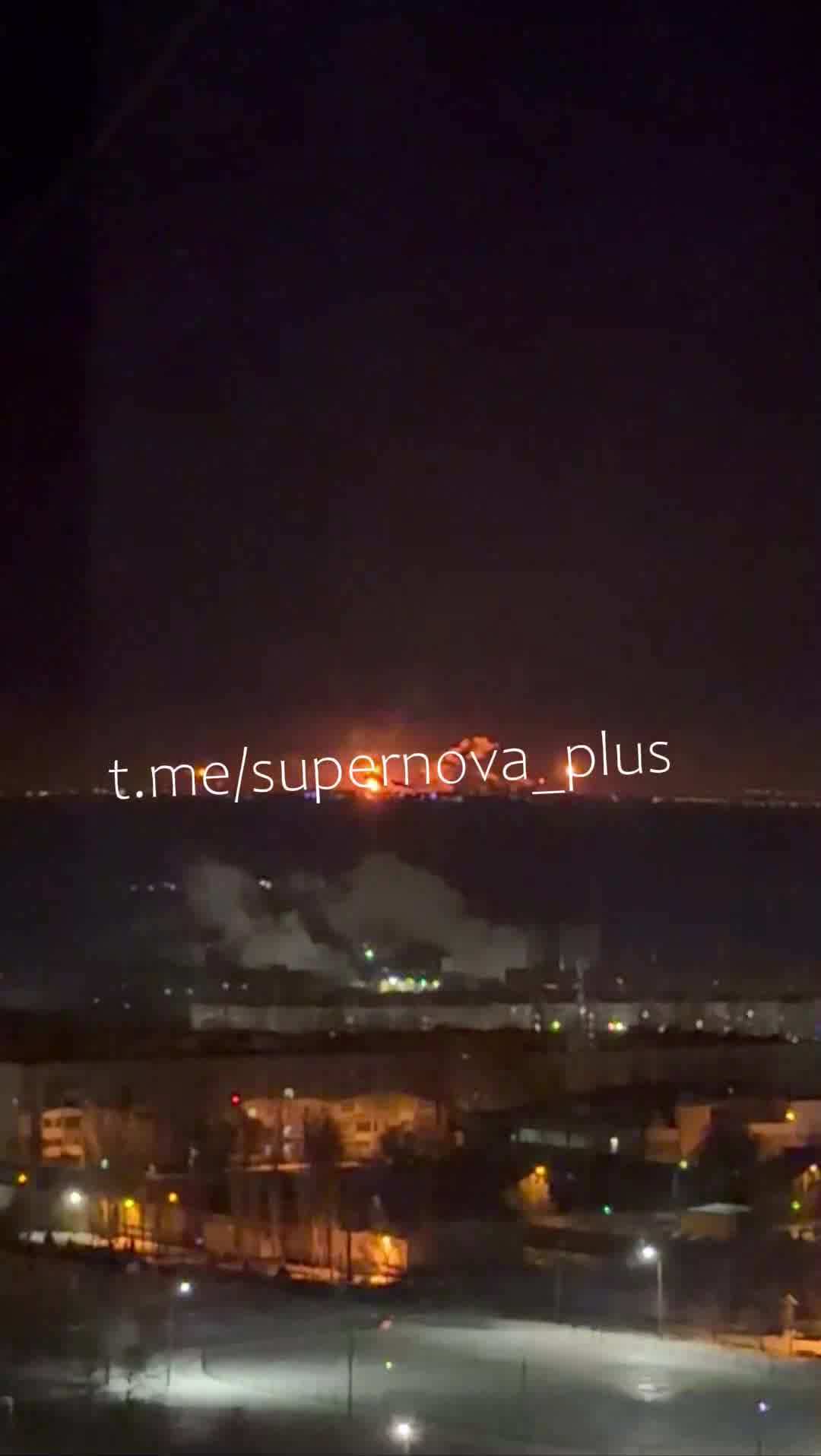 Fire after explosions in Volgograd