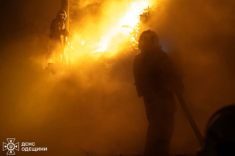 Fires in Odesa as result of Russian drones strikes