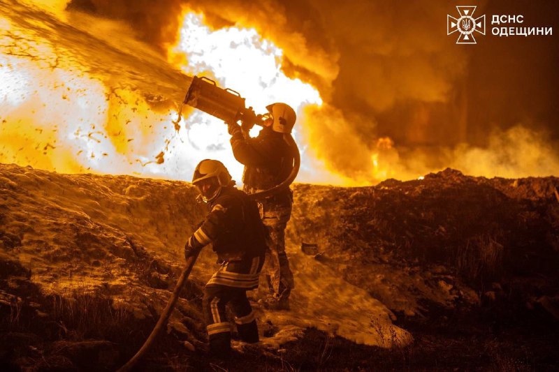 Fires in Odesa as result of Russian drones strikes