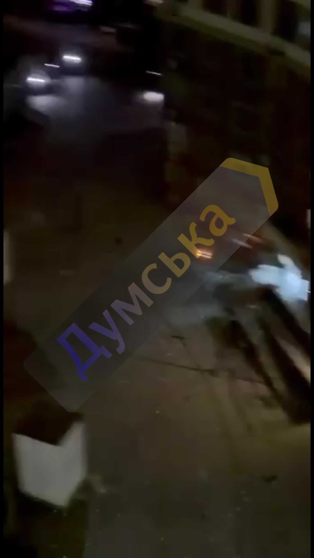 Fire at residential apartments block in Odesa as result of drone strike