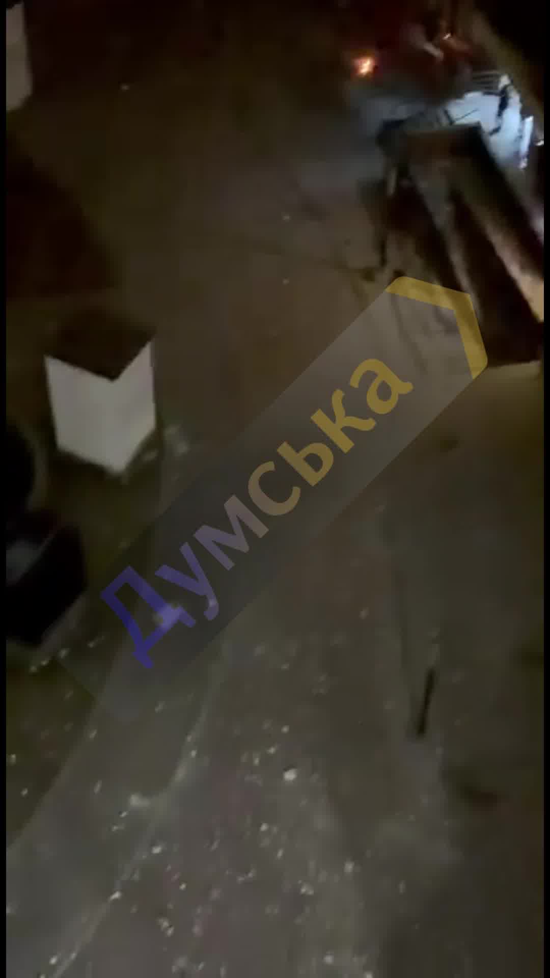 Fire at residential apartments block in Odesa as result of drone strike