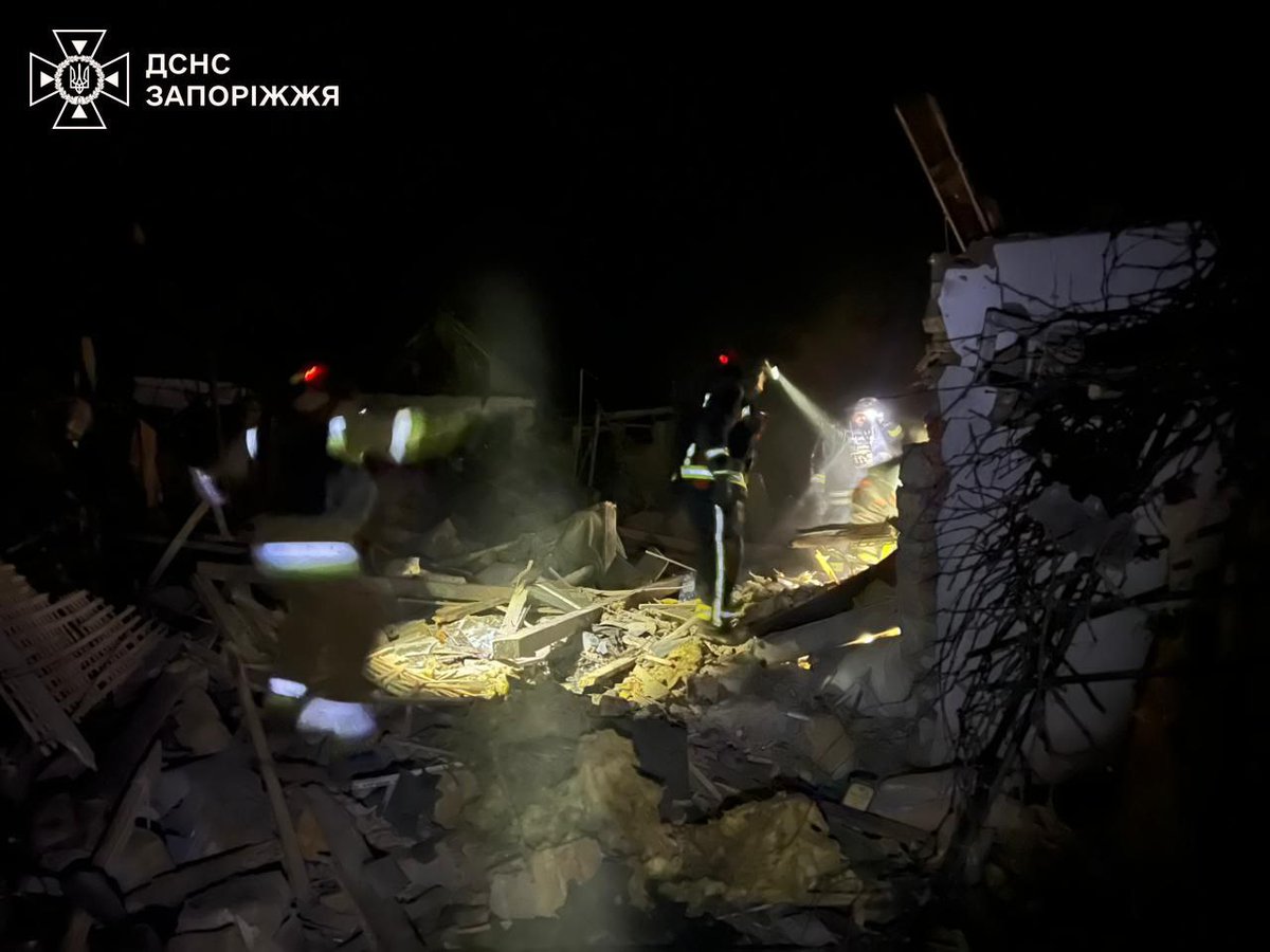 4 people killed, 1 wounded as result of Russian airstrike in Zaporizhzhia region