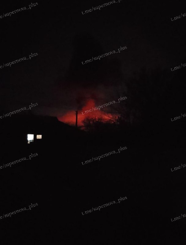 Fire reported at the oil depot in Makiivka