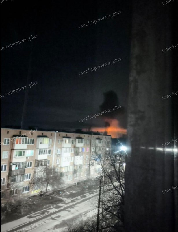 Fire reported at the oil depot in Makiivka