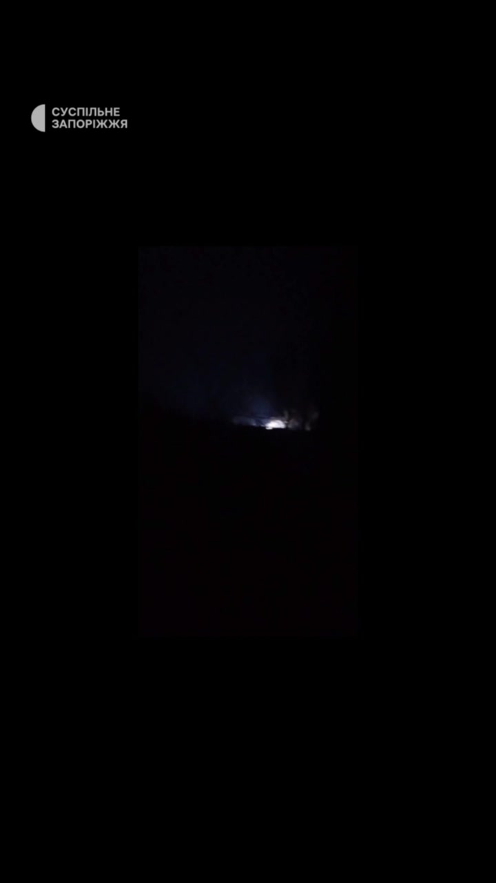 Explosions were reported in Bilenke of Zaporizhzhia region. Full blackout in the village