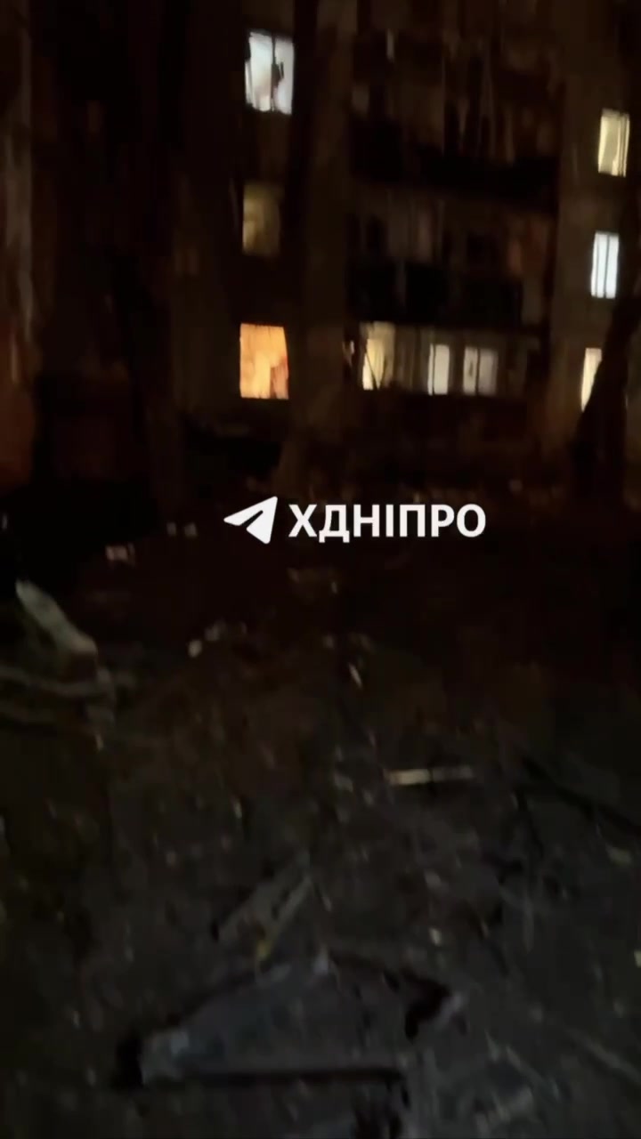 Residential property damaged and at least 4 wounded in Dnipro city as result of drone strikes