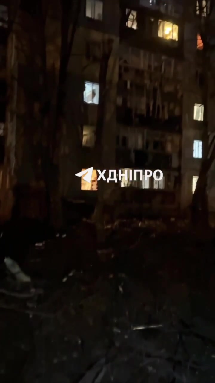 Residential property damaged and at least 4 wounded in Dnipro city as result of drone strikes